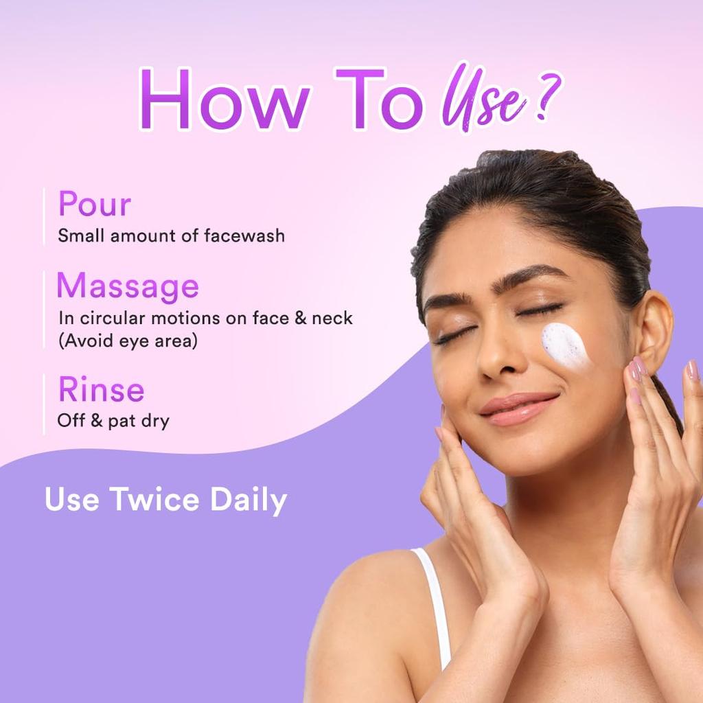 Lacto Calamine Средство для умывания для жирной кожи с каолиновой глиной, ниацинамидом и витамином Е 100 мл Упаковка 1 шт. | Контролирует жирность, прыщи и черные точки