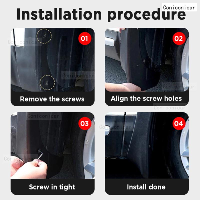 For TOYOTA Corolla Cross -2024 4PCS Mud Flaps Splash Guard Mudguards MudFlaps Front Rear Fender Auto Styline Car Accessories