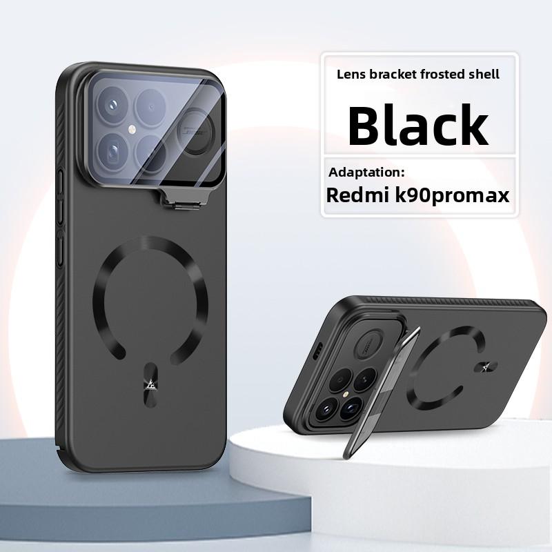 Чехол для Xiaomi POCO F8 Pro Жесткий ПК Магнитная беспроводная зарядка Подставка для объектива Защитная задняя крышка Чехол для POCO F8 Ultra Корпус