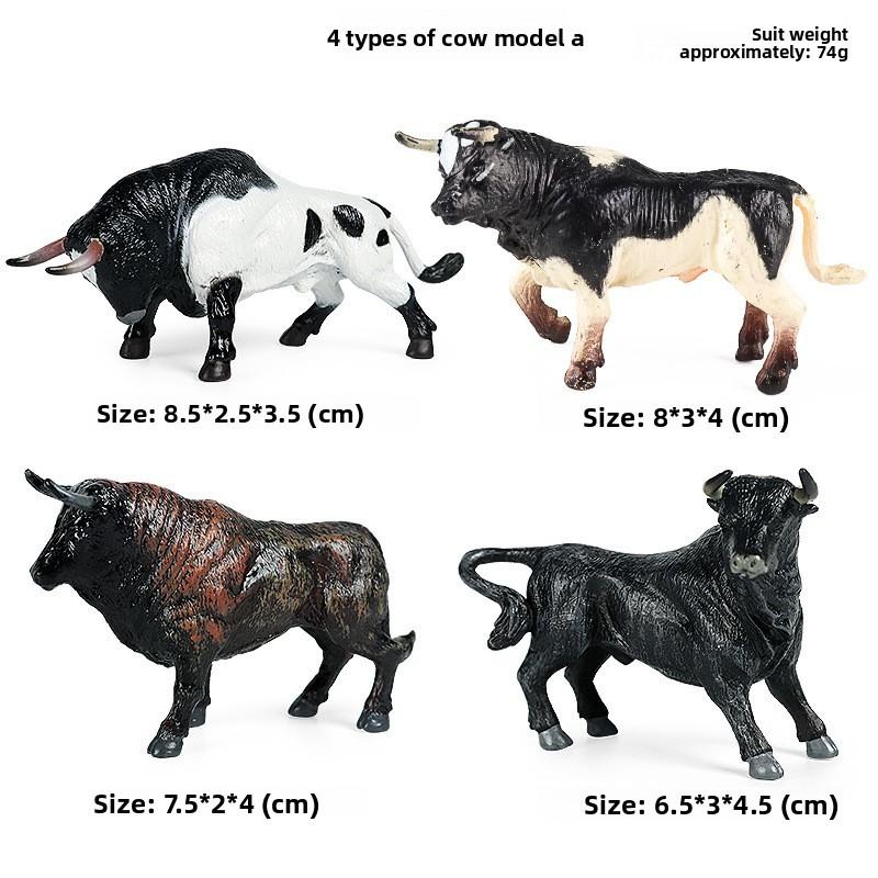 Набор реалистичных фигурок животных со статичным дизайном для декора детской игровой комнаты