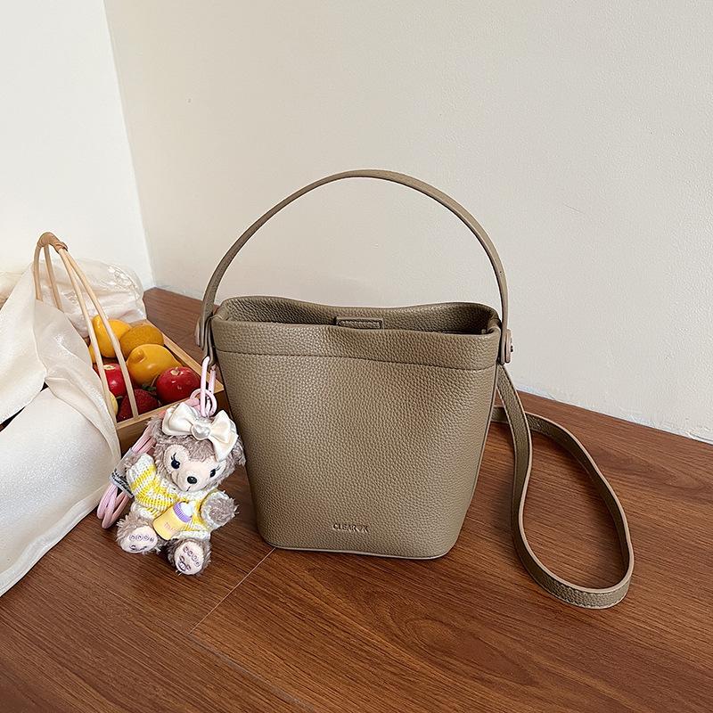 Сумка-ведро 2025 лето новая сумка конфетного цвета универсальная повседневная сумка-мессенджер модная универсальная наплечная сумка