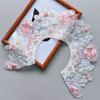 National Style Hanfu Colorful Embroidery Fake Collar Horse Dress Cheongsam Neckline Decorative Collar Flower