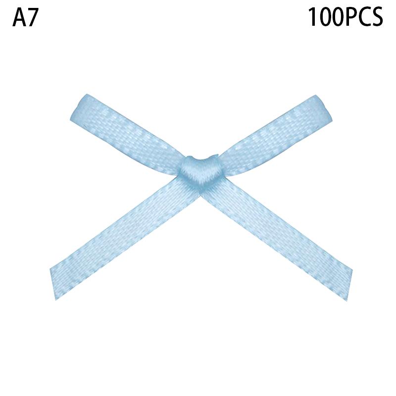 100 шт. 20-30 мм маленький размер атласная лента бант цветок DIY ремесло украшения ремесла аксессуары украшения принадлежности