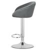 EAST stool - velvet gray / chrome base x 2