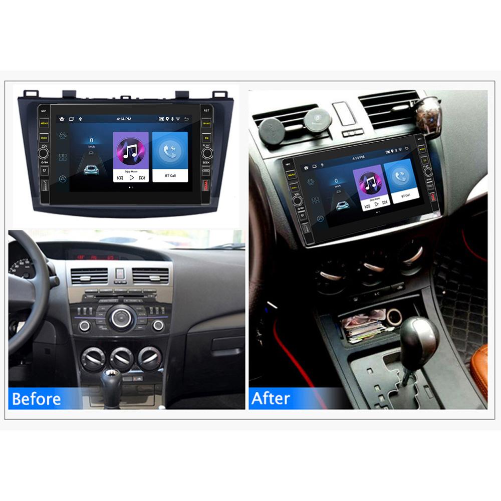 8 дюймов 2 Din Android автомобильный радио мультимедийный видеоплеер для Mazda 3 2010-2013 с кнопкой Carplay WiFi BT 2 + 32 ГБ