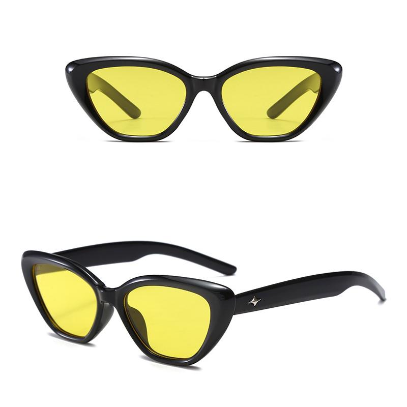 Hip Hop Punk Y2K Korea Small Frame Cat Eye Star Style Sunglasses Shades For Children UV Resistance Fashion Retro Glasses