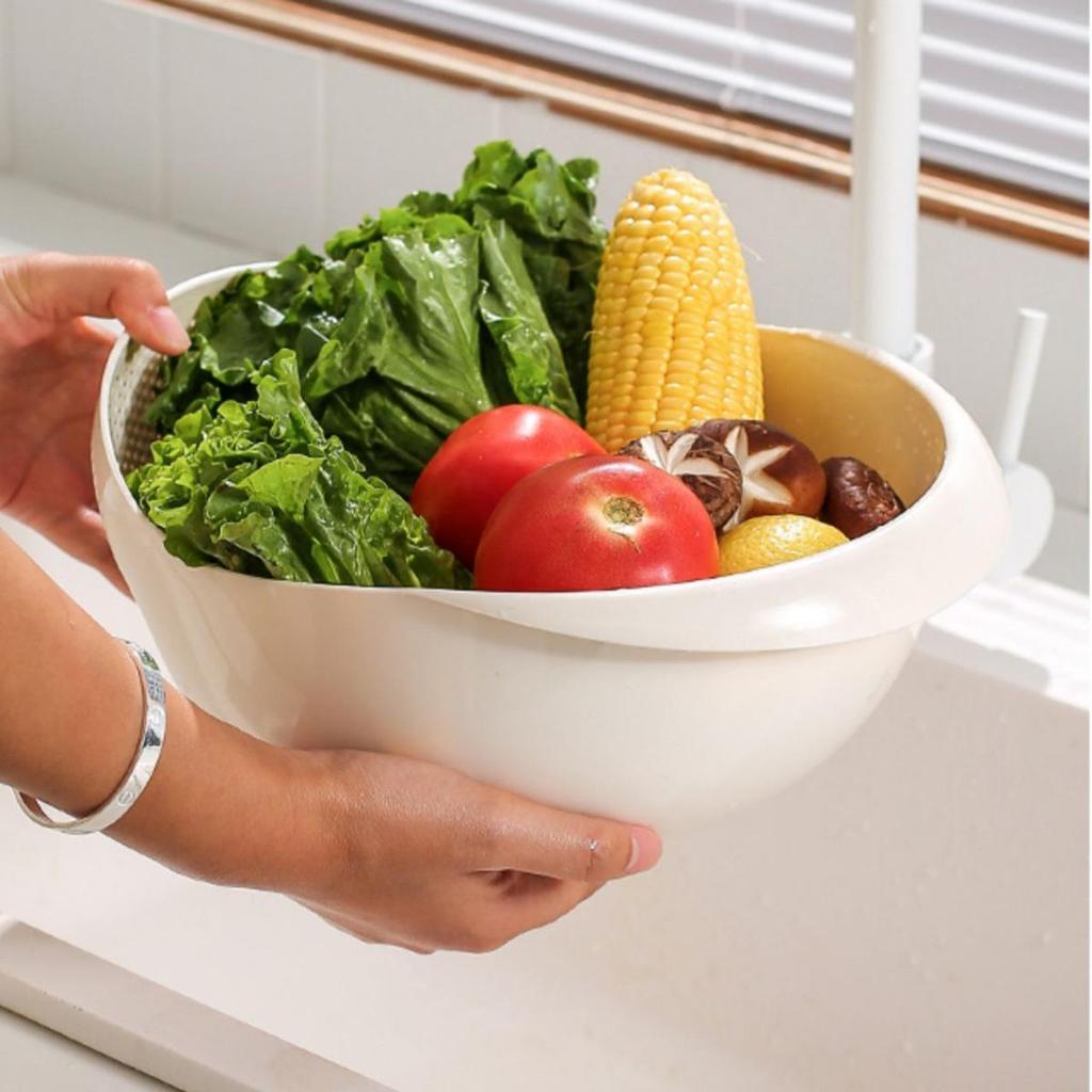 Multifunctional Rice Washing Colander & Fruit Basket