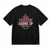 Men's Trend Classic T-Shirt Maple Leaf and Positive Slogan Design Cotton Tee