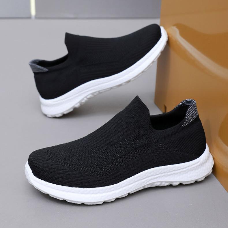 Мужские кроссовки, удобные кроссовки, легкие, дышащие, вязаные, мокасины, сетчатые, спортивная обувь для ходьбы, повседневная, для тренировок, тенниса