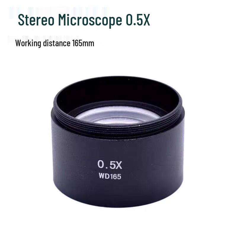 0.5X 0.7X Microscope Auxiliary Lens Anti-Oil Fume HD Magnification Extension Adapter Ring