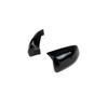 Gloss Black Ox Horn Rearview Mirror Lid Cover Trim For 11-21 Jeep Grand Cherokee