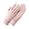 Female Summer Sun Protection Gloves Women Lady Sunscreen Ice Silk Gloves Mittens Thin Anti-UV Gloves Cycling Driving Gloves