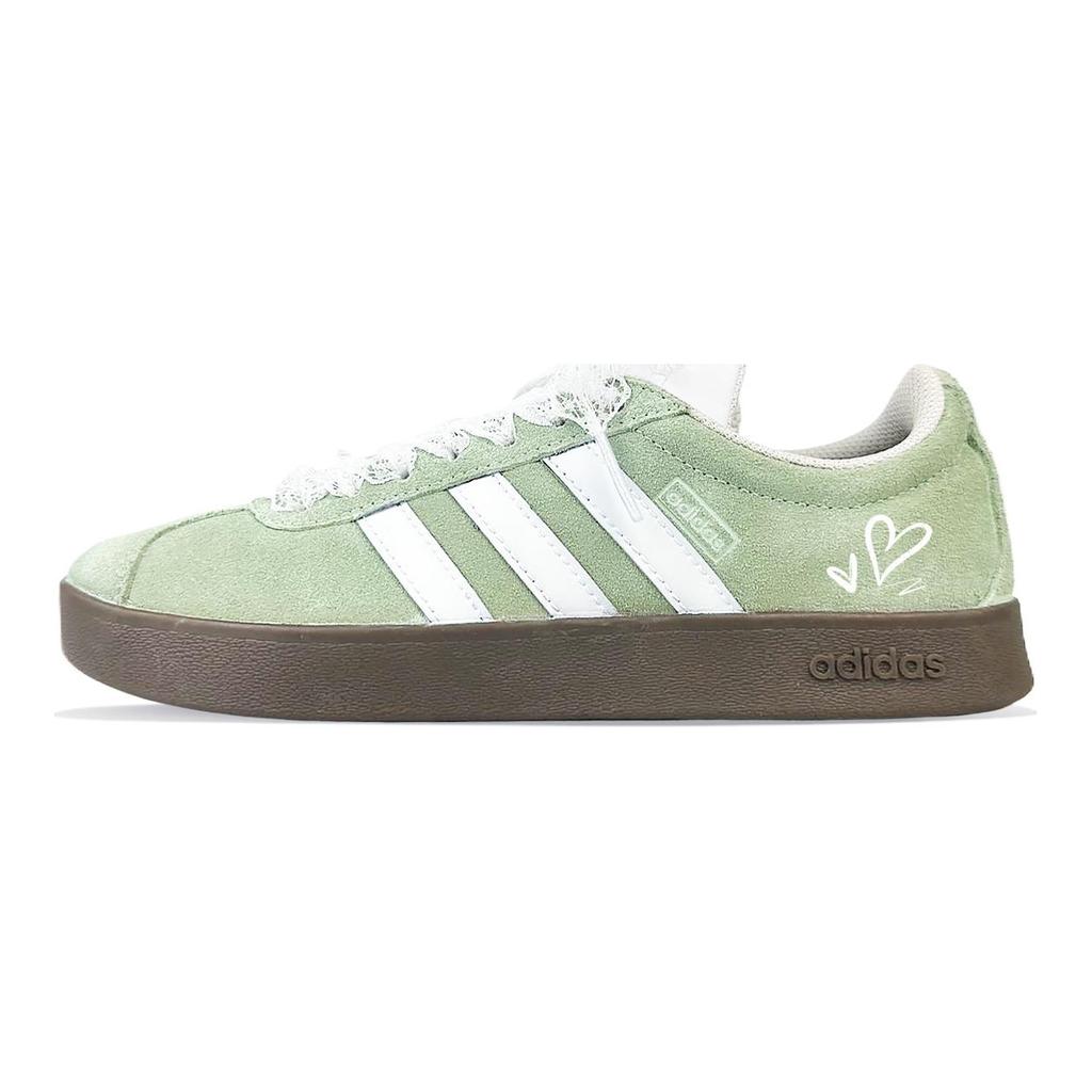 adidas Кроссовки для скейтбординга Neo VL Court 2.0, износостойкие, низкие, унисекс, светло-зеленые HQ1802(Команда40-)