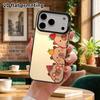Phone Case: 2D flat, fits iPhone 18, 17, 16, 15, 14, 13 Pro, color silver protective case, couple style, fruit capybara, Christmas and Halloween gifts