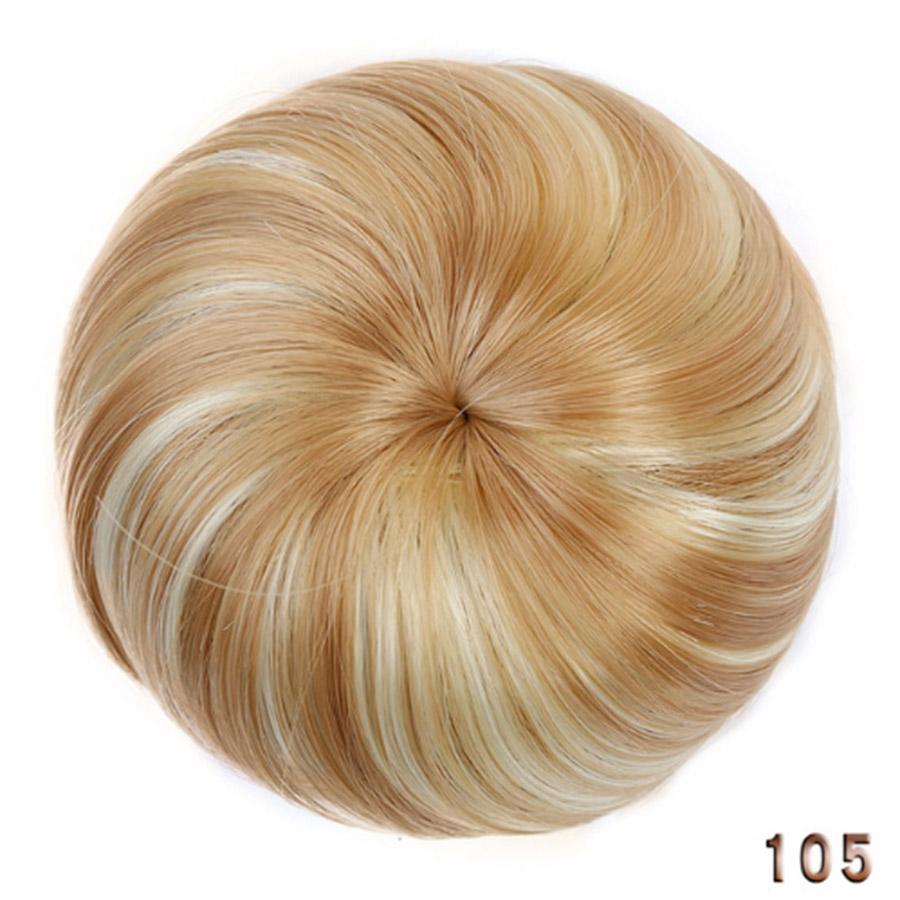 Синтетическая булочка для волос Резинка для волос Шиньон Резинка из заколок для волос Высокотемпературное волокно Шиньон Конский хвост Головной убор