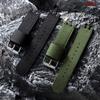 17mm 19mm 20mm Nylon Canvas Watch Band for Swatch Replacement Strap for Military Sports Army Green Wristband Men Women Bracelets