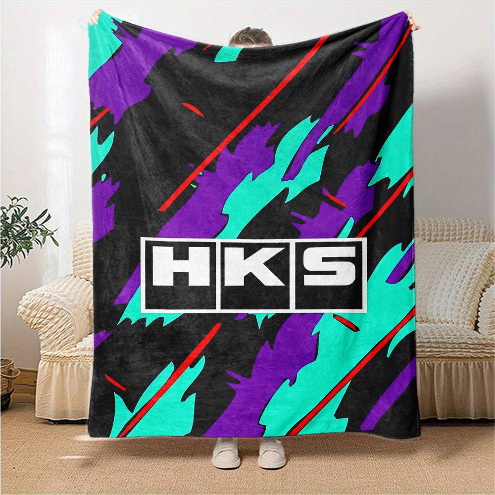 1pc HKS Soft Flannel All Season Throw for Home, Office, Outdoor UseDurable Comfort Soft Warm Throw for Home