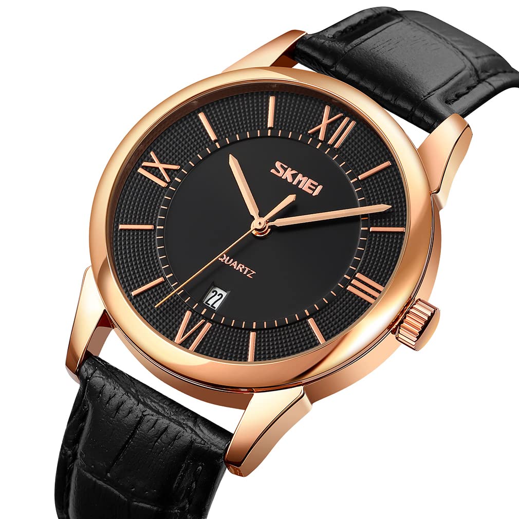 Кожаные часы High School Black для мужчин, мужские часы, простые, стильные, часы, мужские часы, классические, черные, ремешок, водонепроницаемые, бренд, бизнес,