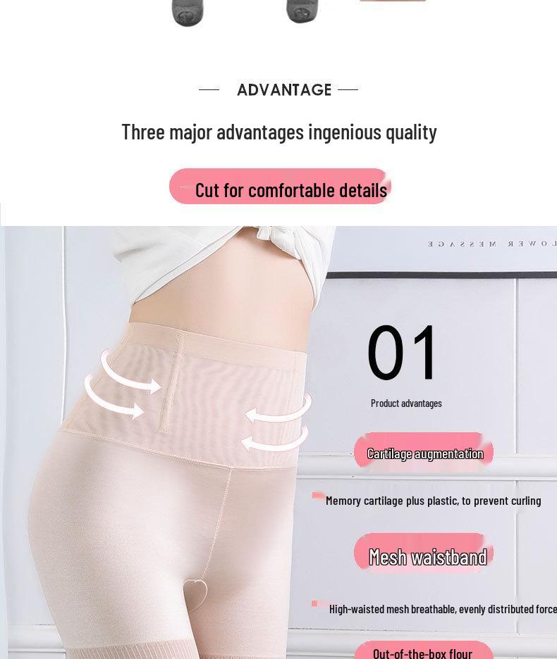 Дышащие леггинсы с высокой талией для послеродовой коррекции фигуры для женщин - Защитные шорты с эффектом подтяжки бедер, не скатывающиеся