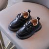 Spring and Autumn Kids Leather Shoes Casual School Boys Girls Single Shoe Toddler Black Brown Round Toe Casual Shoes for Kids