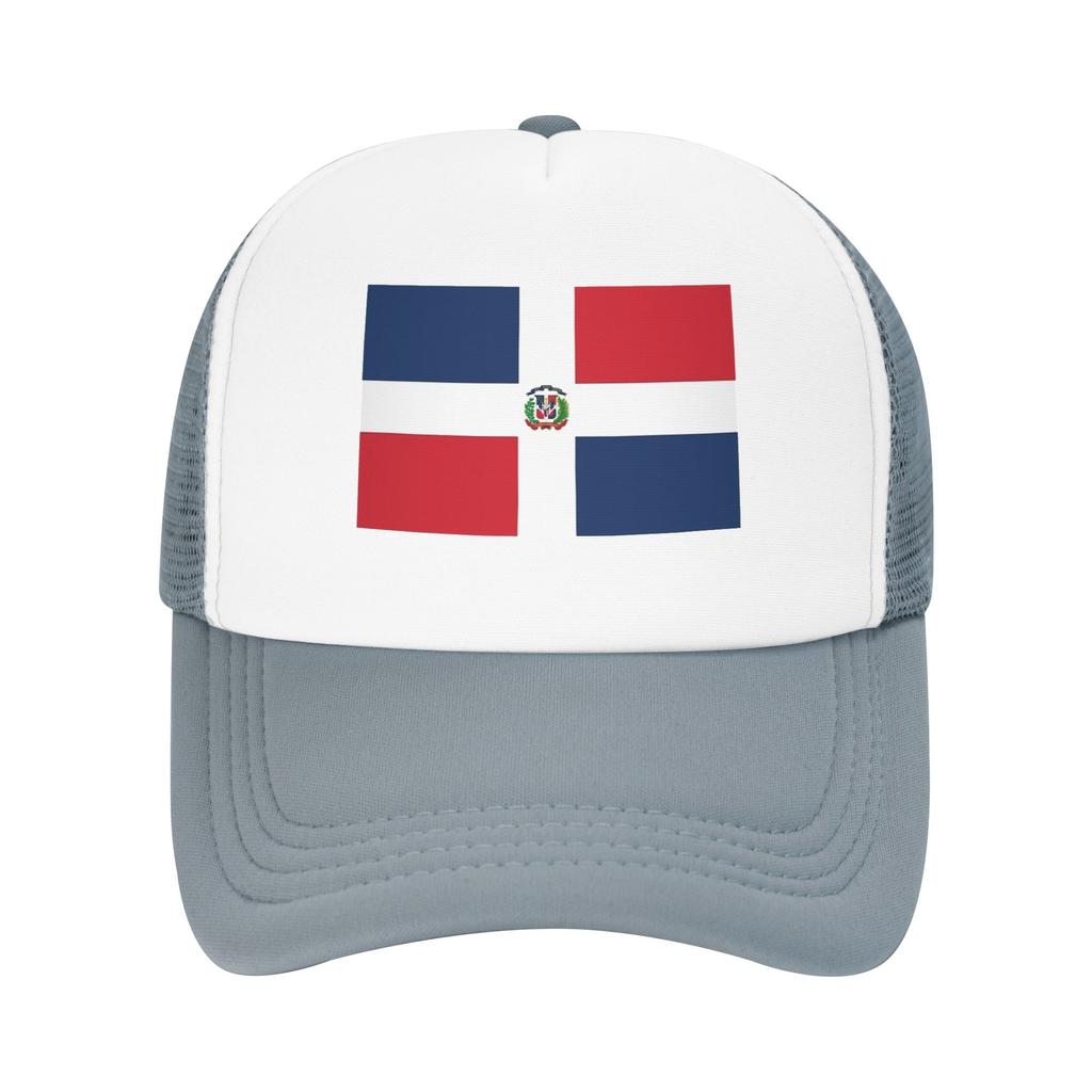 Unisex Women Dominican Republic Flag Trucker Caps Baseball Cap Snapback Caps Dad Hat Trucker Hat Adjustable Fishing Hat Summer