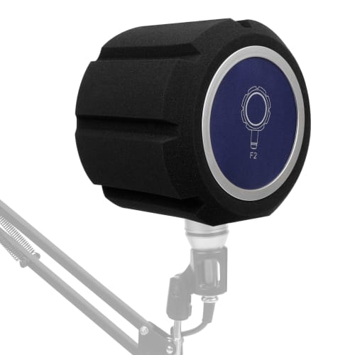 Punctualgood Microphone Isolation Shield Pop Filter, Windshield Acoustic Sponge Sound Absorbing Foam Cover for Vocal Booth, Home Live Studio Recording