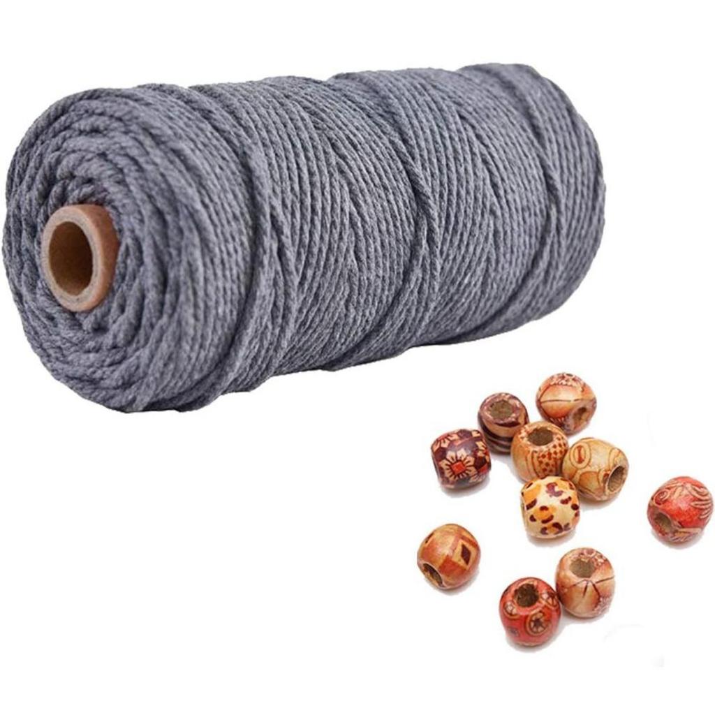 Шнур макраме 4 мм 100 м, хлопковая веревка, веревка, поделки, сделай сам, цветная нить, витой шпагат, ручное шитье, домашнее свадебное украшение