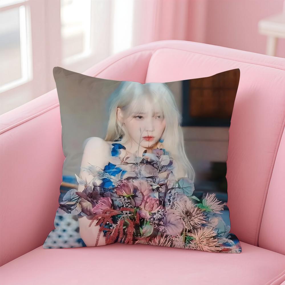singer versatile IU LLee Jieun Cushion Cover Pillow Case Soft Skin Friendly Fabric Concealed Zipper