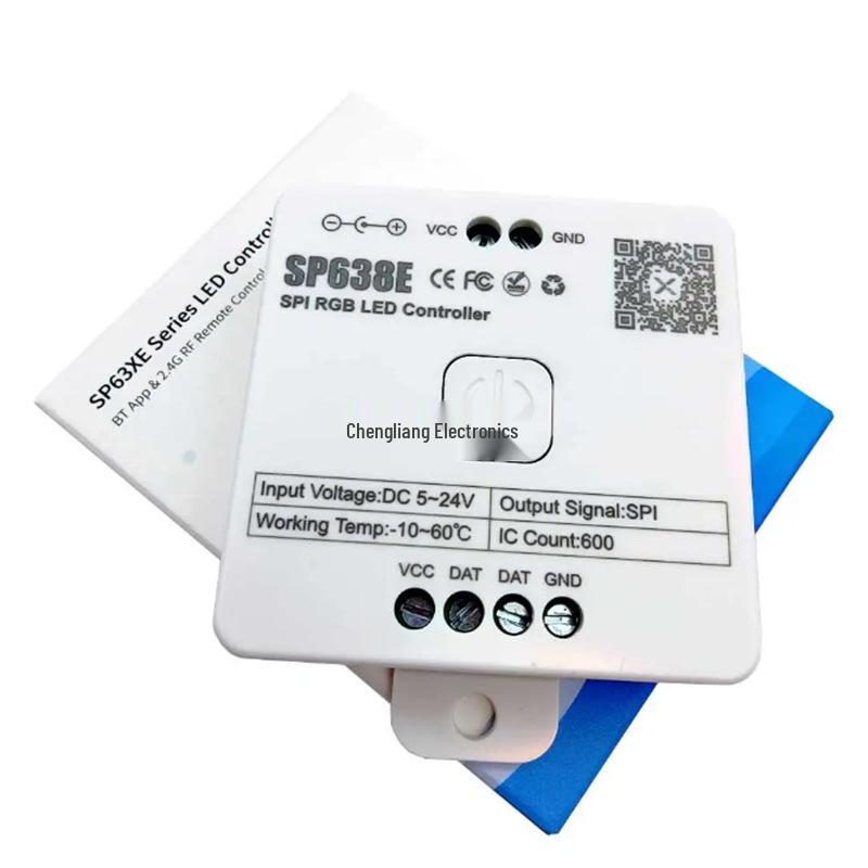 Bluetooth-контроллер светодиодов SP630E: RGBCW, Одно/Двухцветная температура, Магическая светодиодная лента, Диммирование через приложение.