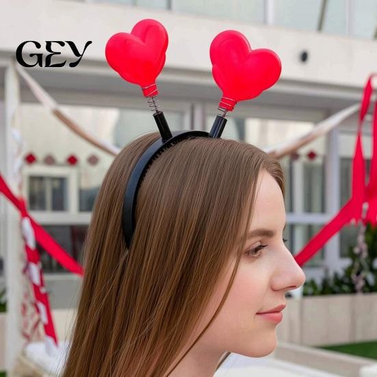 Long-lasting LED Headband Star with Spring, Light Up Wobble Hair Hoop Shape for Party Concert, Glowing Festival Prop Kids Adults, Graduation