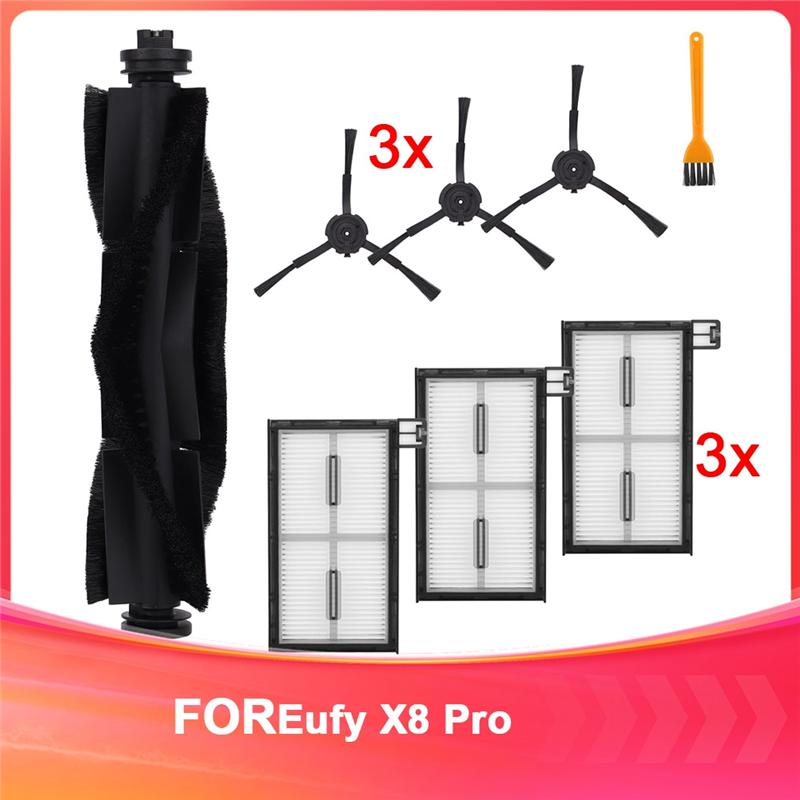 Запасные части для робота-пылесоса серии Eufy X8 Pro - Набор аксессуаров X8 Pro, Основные щетки, Фильтры, Боковые щетки-B61B