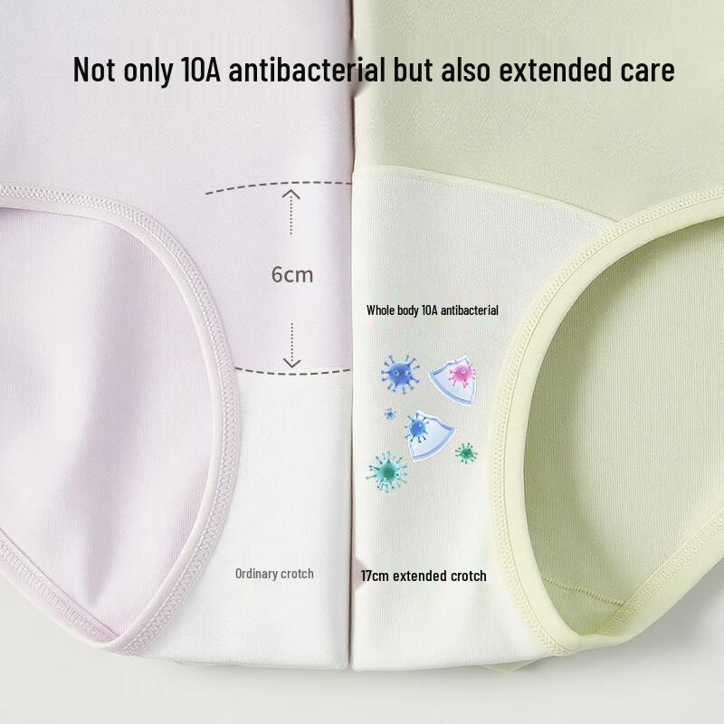 Женские бесшовные трусы-слипы со средней посадкой из 95% хлопка, 4 штуки