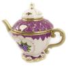 Les Trésors De Lily [K6857] - Шкатулка для драгоценностей «Чайник» цвета слоновой кости фиолетового цвета.