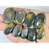 185 Карат. Натуральный Океанический Яшма Овальный Кабошон Россыпью Драгоценный Камень 9 Шт. Партия 23-35 ММ C-1419