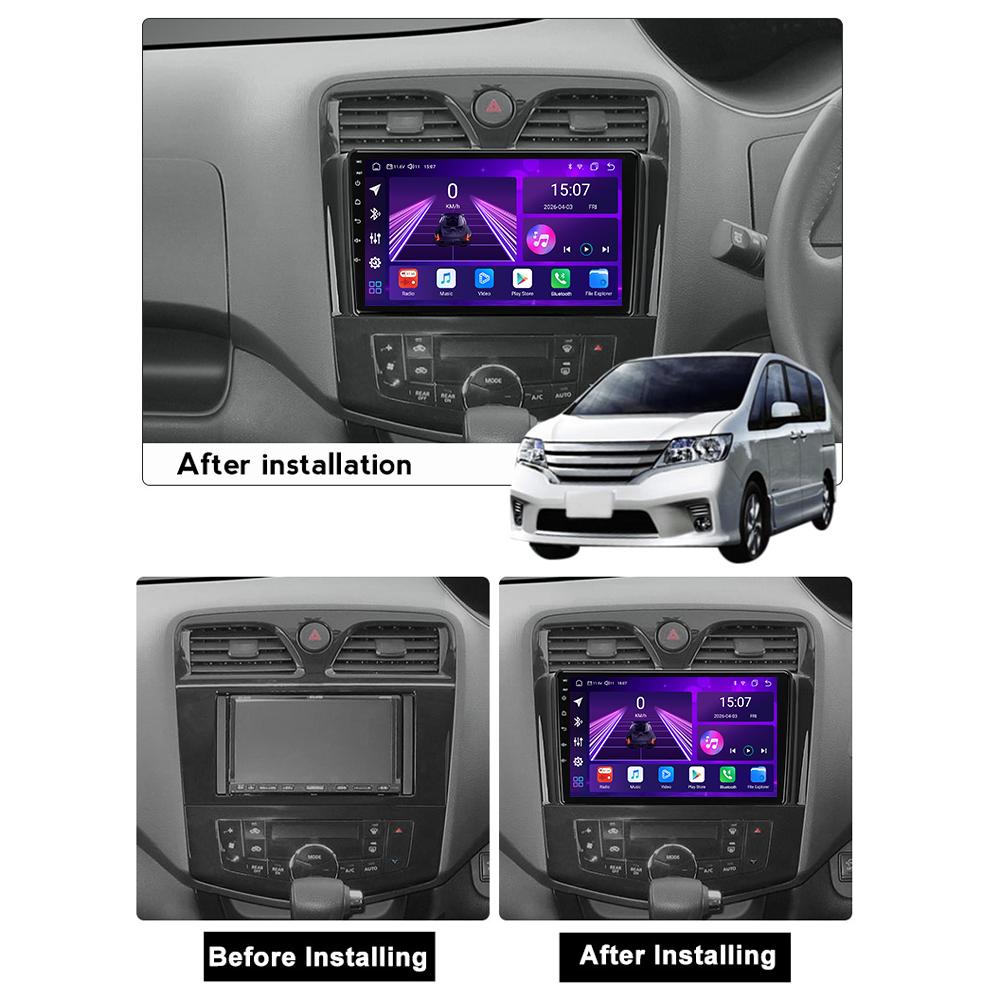 Автомобильная магнитола Android Car-Play для Nissan Serena 4 C26 2010 - 2016 Мультимедийный плеер Головное устройство Стерео Навигация GPS BT WIFI, 8 ЯДЕР ,2+32ГБ