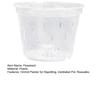 Clear Orchid Pot Reusable Orchid Flowerpot with Holes Plastic Ventilated Planter for Repotting Growing Indoor Outdoor Orchids