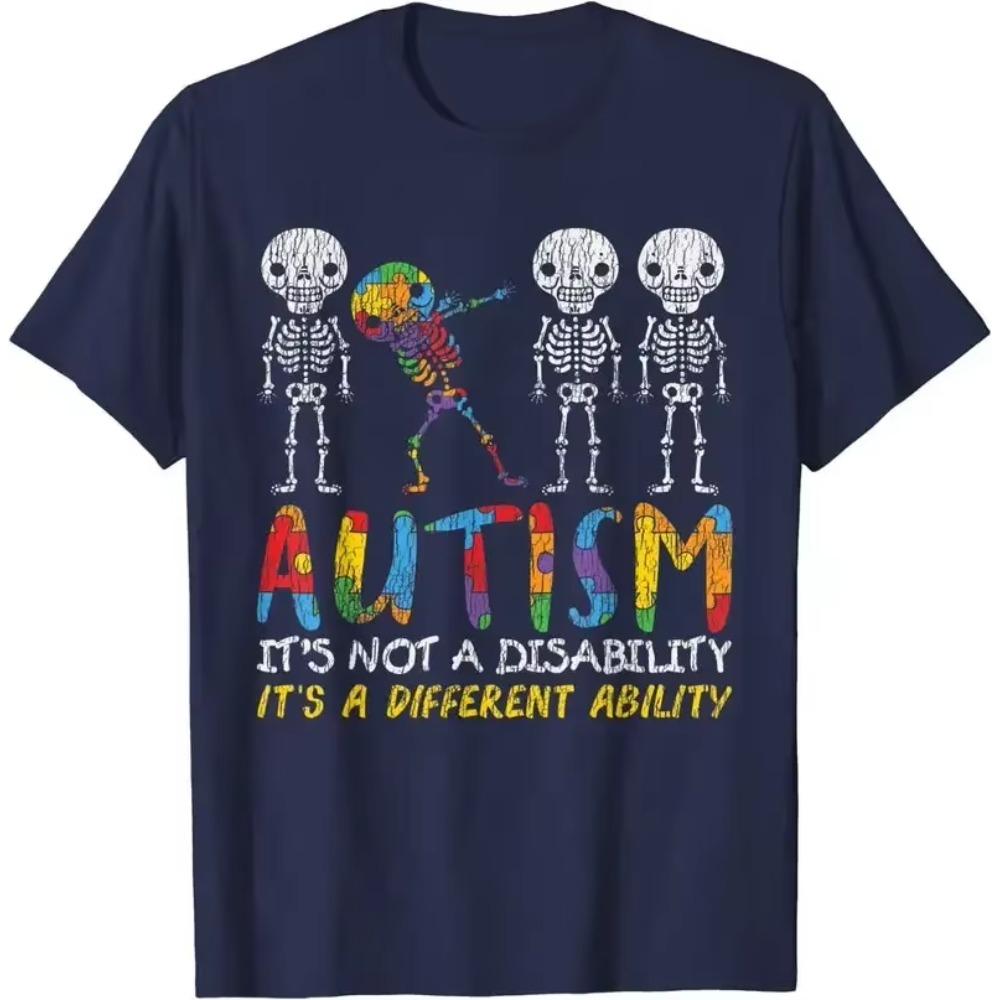 Autism Awerness - Футболка с надписью Skeleton Dabbing для детей-аутистов