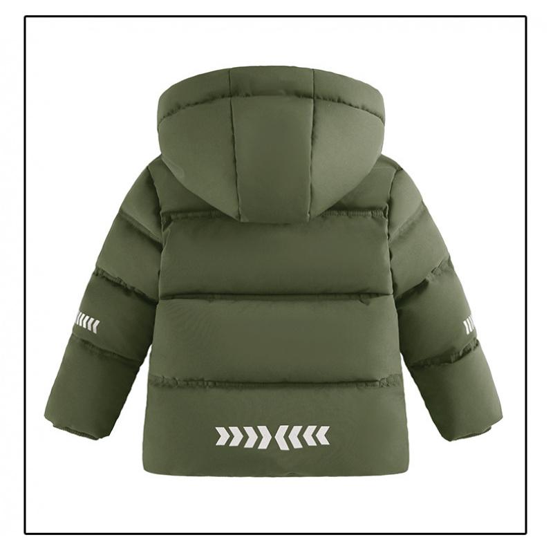 Children Cotton Jacket Boys New Winter Coat Boy Short Thick Heavy Hooded Overcoats