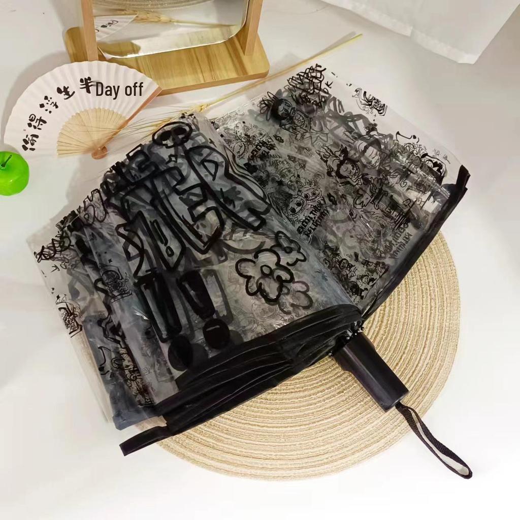 Аниме Куроми Мягкая Девушка Прозрачный Складной Зонт - Утолщенный и Портативный