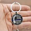 Badge Time Gemstone Keychain Pendant Cross Border Accessories Metal Keychain
