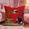 MMarsupilamis Cute Anime Cushion Cover Premium Comfort Reversible Pillow Cove Two In One Design For Any Room  Car Interior
