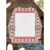 Cute cartoon gnome snowflake flower striped flower Santa Claus color block splicing graphics printed all over the body breathable Christmas