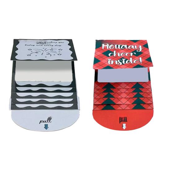 Книга-держатель для подарочных карт на Рождество Ручной работы Водопад Праздничный конверт для подарочных карт Буклет DIY Рождественские подарки Открытки с конвертами Подарок для семьи