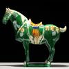 1pcs Trio-colored Glazed Pottery of the Tang Dynasty Ceramic Souvenirs Horse Craft Gifts Living Room Decoration Home Decorations