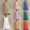 Women's Ruffled Sleeveless Dress With Frills