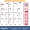A4 Idol Transparent Card Book Refill Pages: Square 3", 4", 6" Slots for Magazines & Bills, Loose-Leaf Format