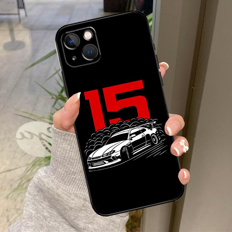 Япония JDM Спортивные Автомобили Мужской Мужчины Чехол Для iPhone 17 Pro Max 16 15 13 12 11 14 Pro Max Plus 13 12 Mini 16e 17 Air Задняя Крышка