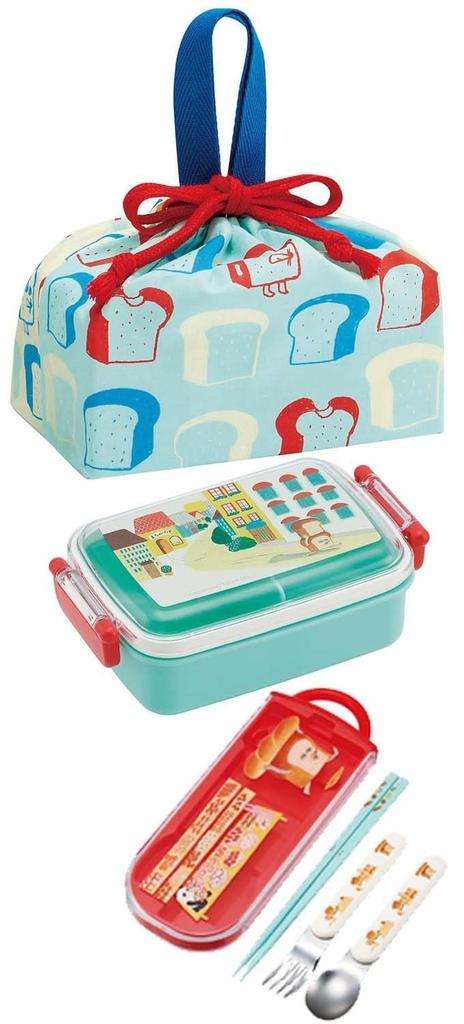 Skater Lunch Bag for Drawstring Made in for Boys and Children, Style, Japan, "Bread Thief" Design, Girls, KB7-A