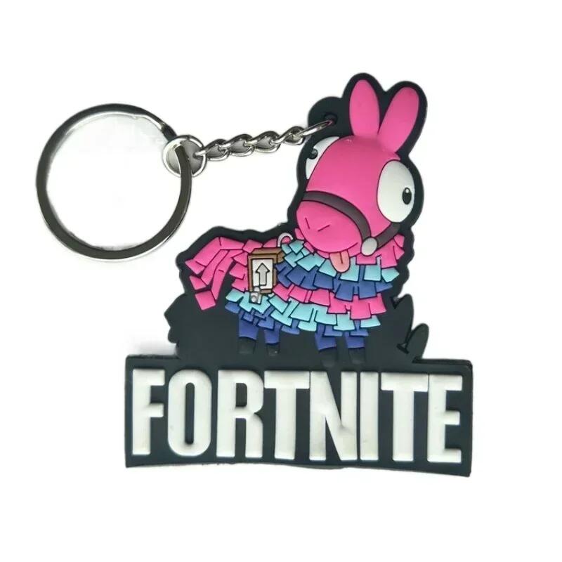 Fortnite ПВХ Брелок Милая Пара Сумка Брелок для Автомобиля Подвеска Аксессуары Детские Игрушки День Рождения Прекрасный Подарок Прочный
