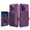 Магнитный слот для карт Кошелек Кожаный чехол для iPhone 15 Plus 16 17 Pro Max Air 14 13 12 11 Противоударный Держатель Сумка Карман Чехол